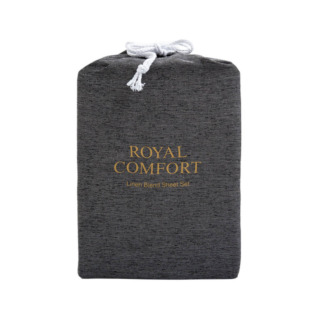Royal Comfort Blend Sheet Set King Charcoal