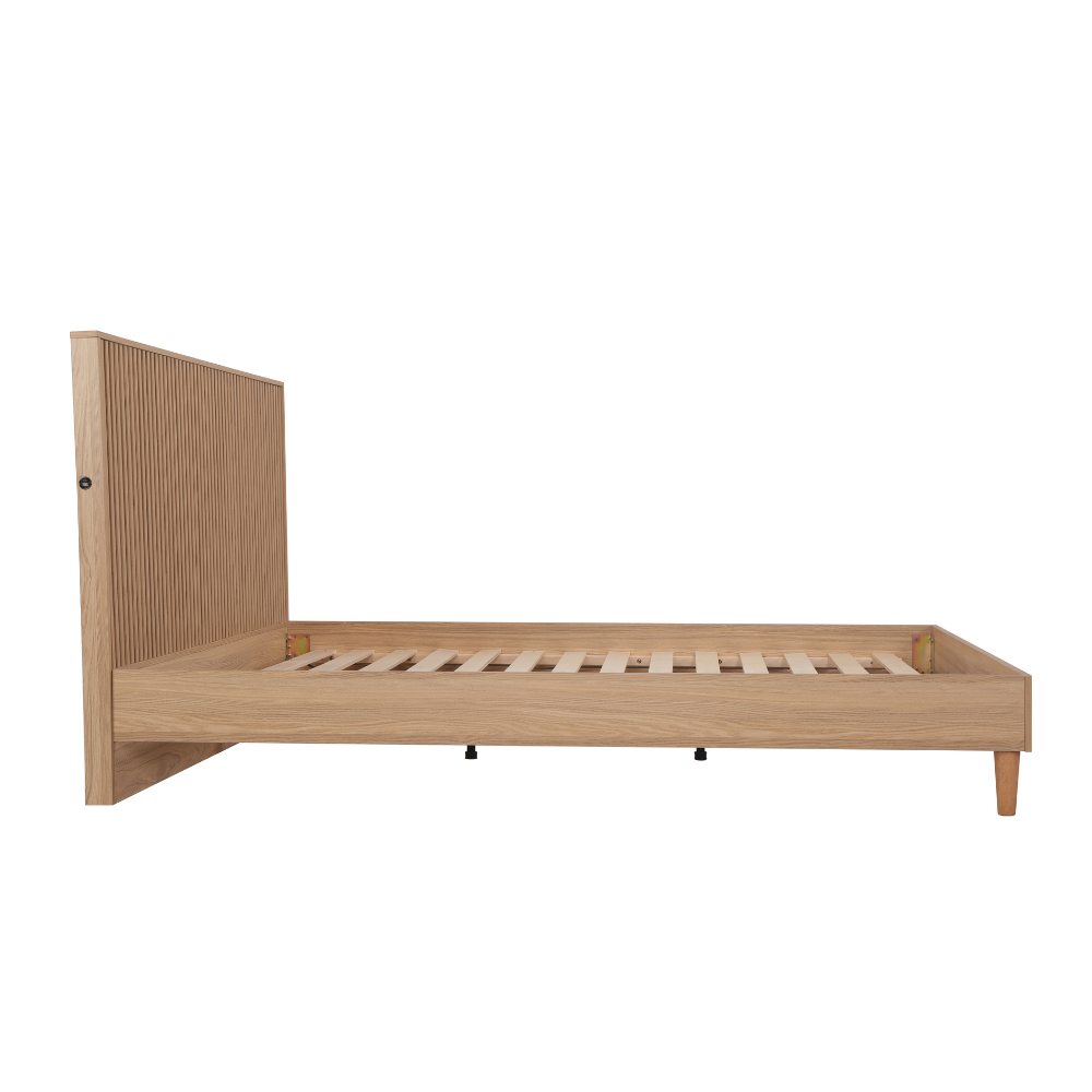 Alpine Bed Frame Natural Queen