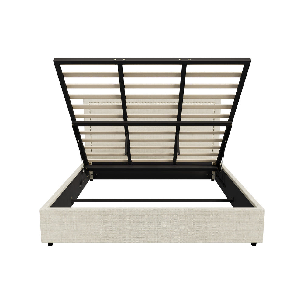 Mireille Gas Lift Storage Bed Frame - King