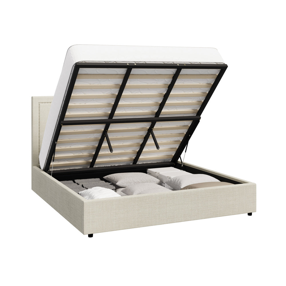 Mireille Gas Lift Storage Bed Frame - King