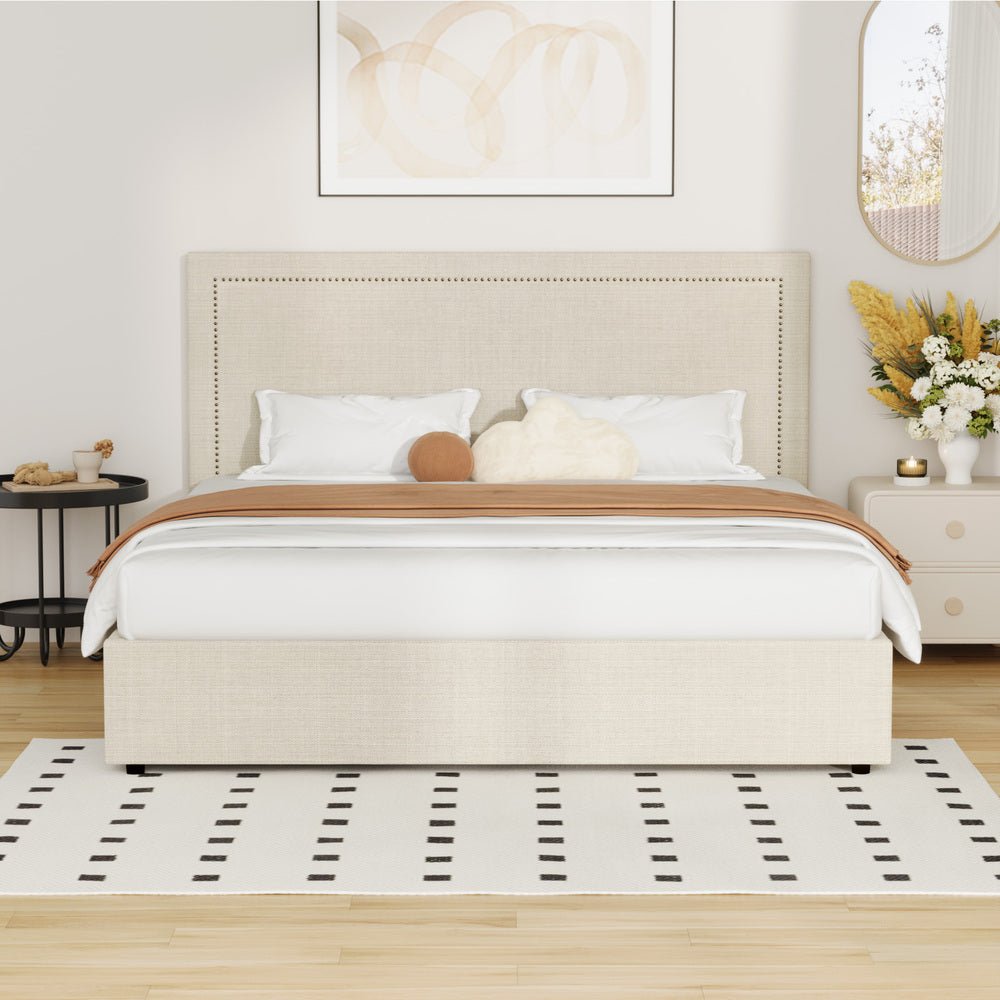 Mireille Gas Lift Storage Bed Frame - King