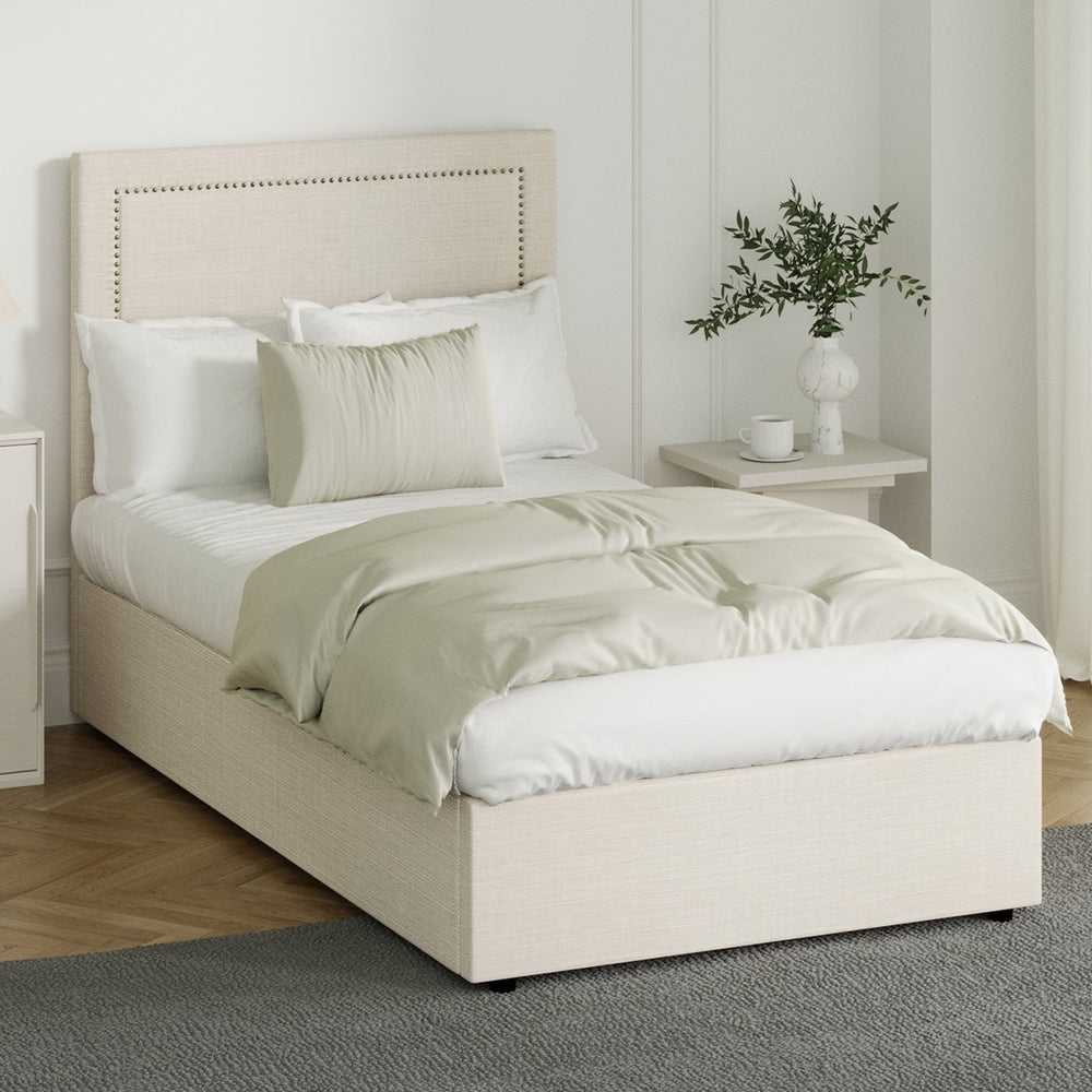 Mireille Gas Lift Storage Bed Frame - King Single