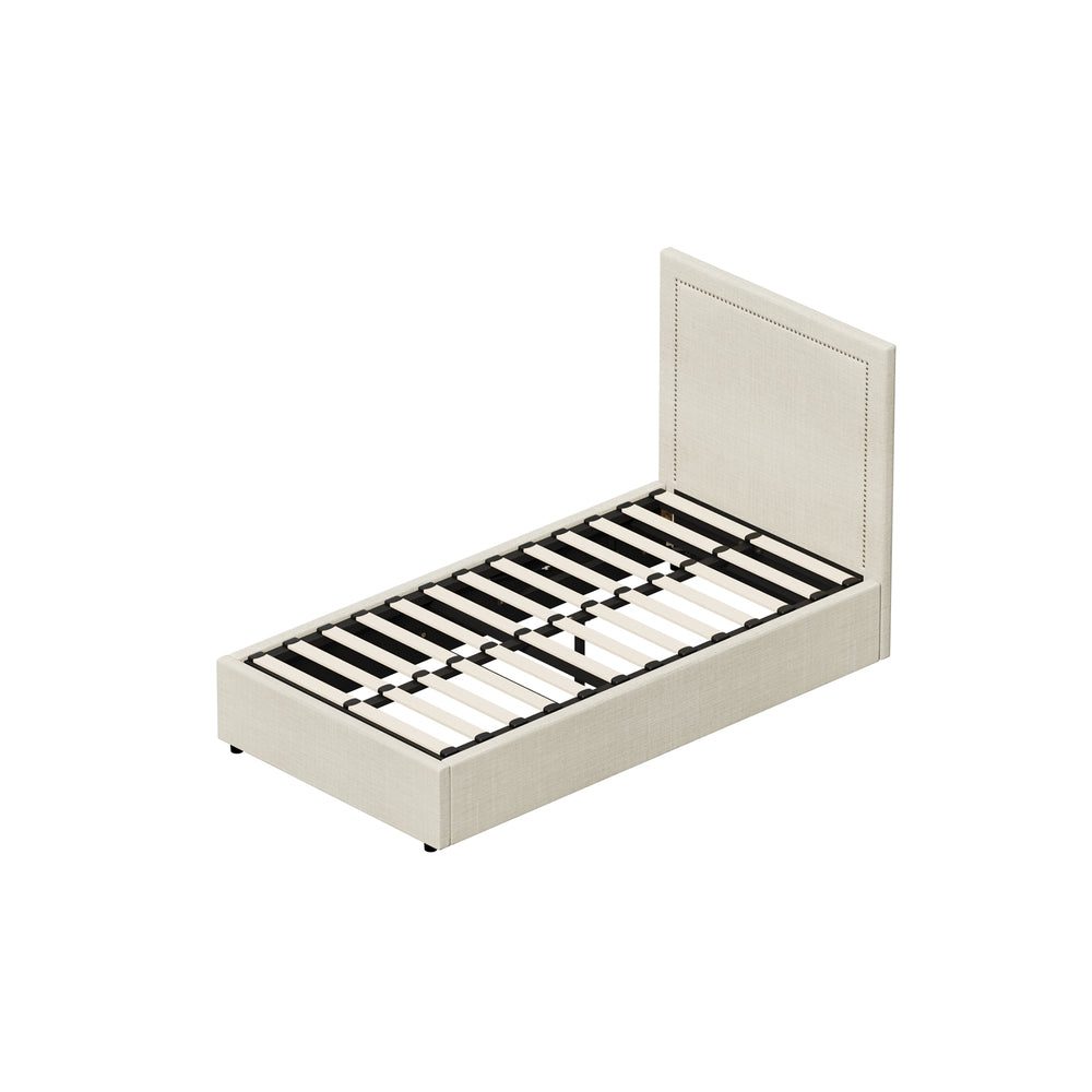 Mireille Gas Lift Storage Bed Frame - King Single