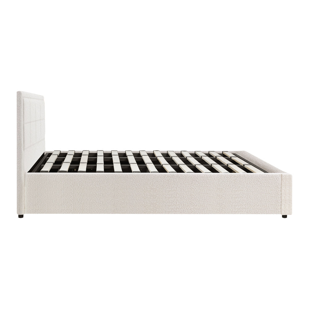 Reese Boucle Gas Lift Storage Bed - King