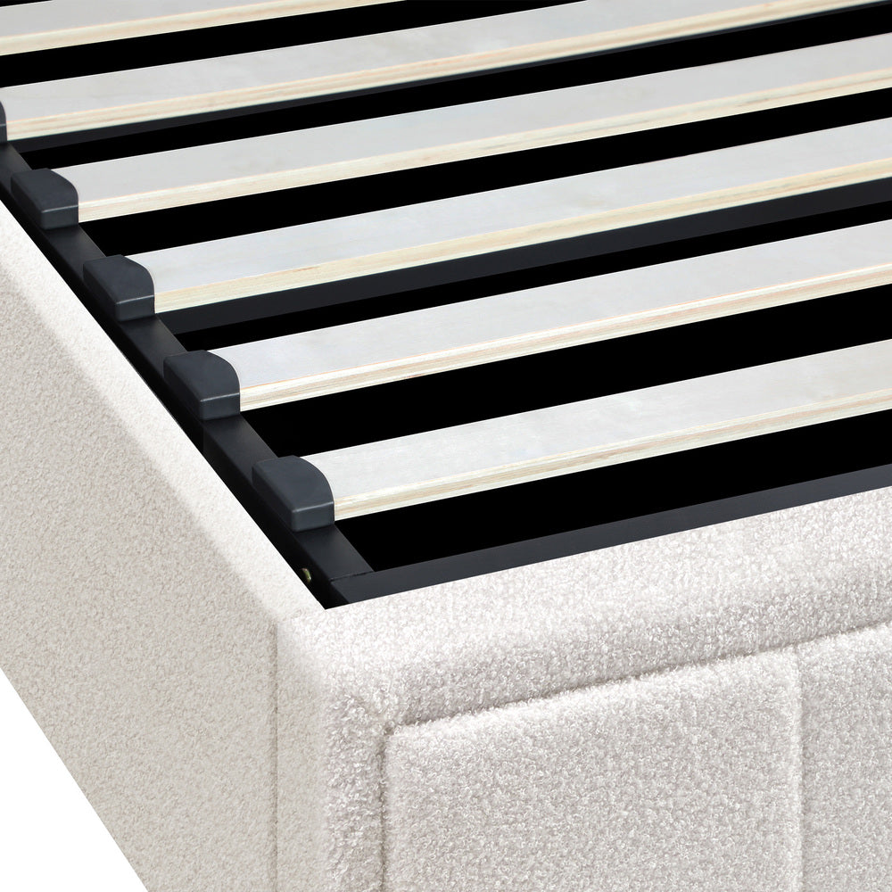 Reese Boucle Gas Lift Storage Bed - King