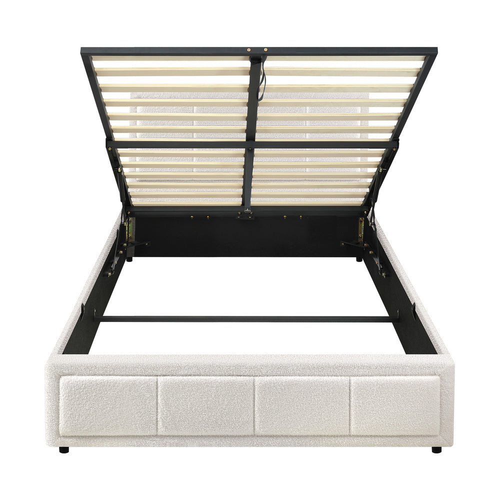 Reese Boucle Gas Lift Storage Bed - King Single