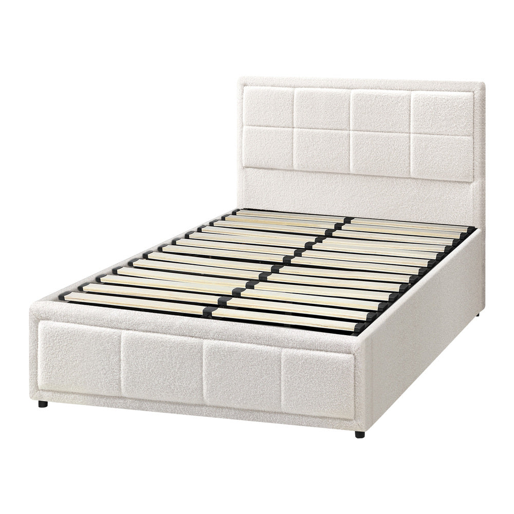 Reese Boucle Gas Lift Storage Bed - King Single