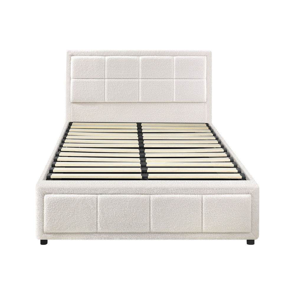 Reese Boucle Gas Lift Storage Bed - King Single
