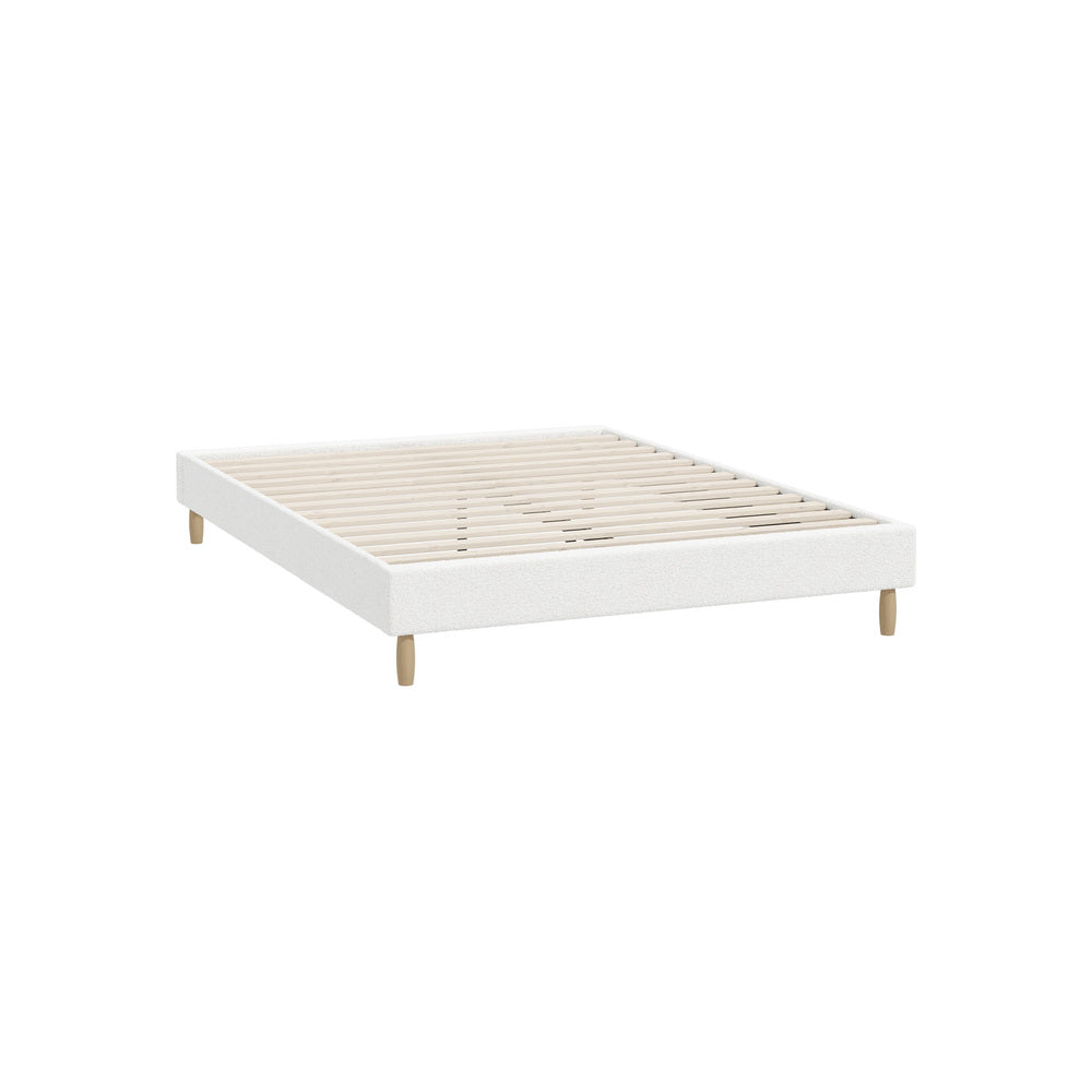 Siena Boucle Bed Base - Double