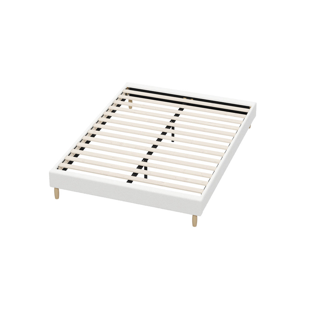 Siena Boucle Bed Base - Double
