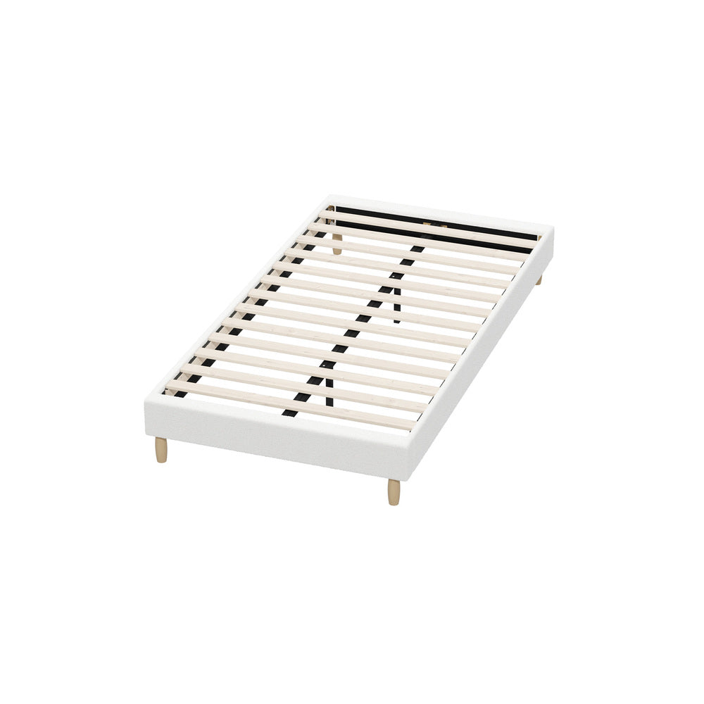 Siena Boucle Bed Base - King Single