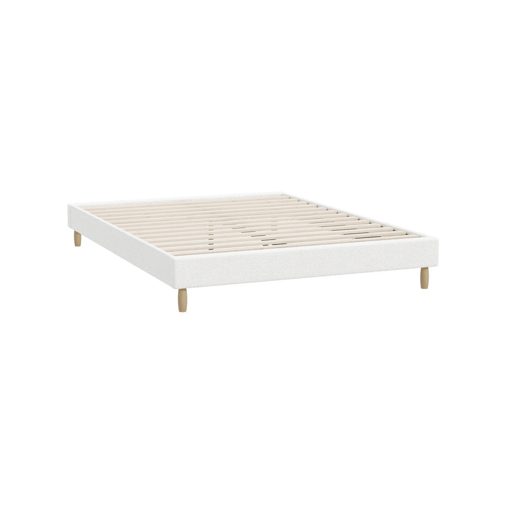 Siena Boucle Bed Base - Queen