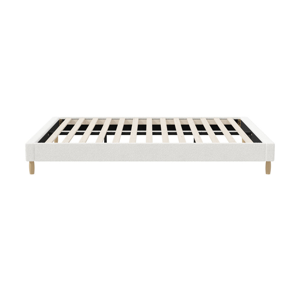Siena Boucle Bed Base - Queen