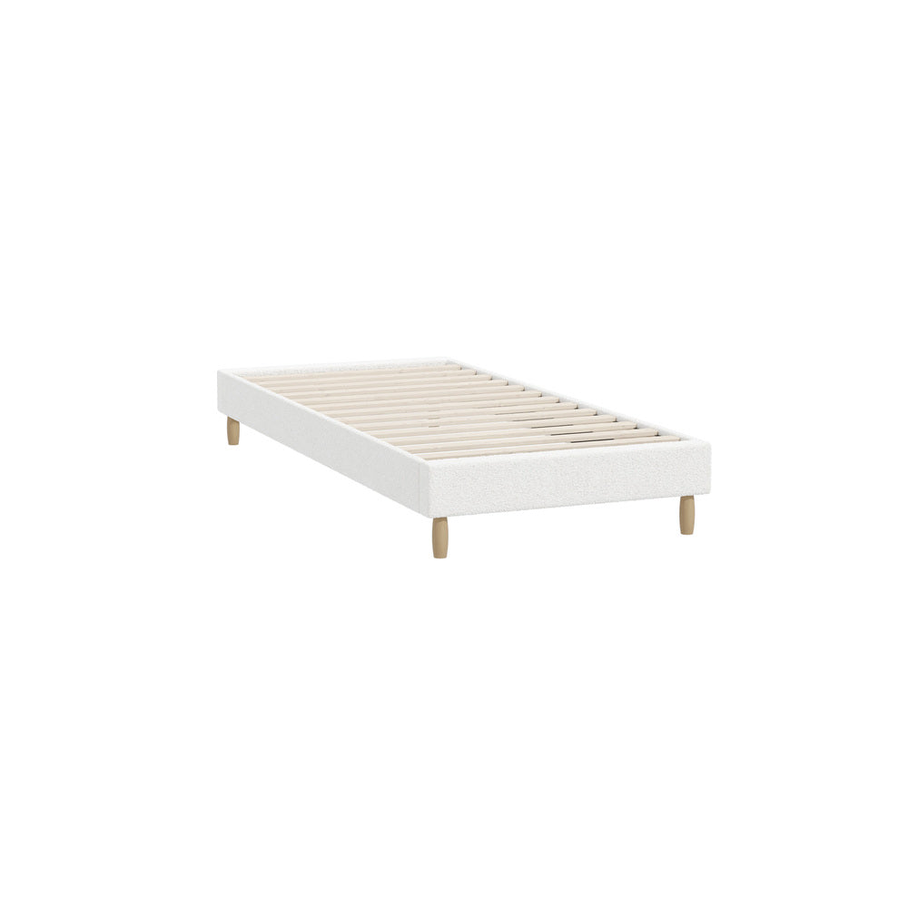 Siena Boucle Bed Base - Single