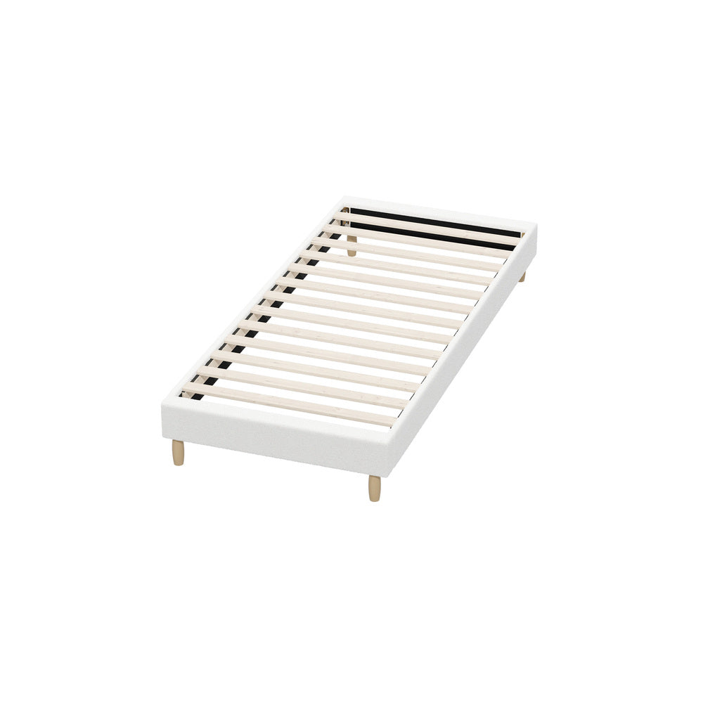 Siena Boucle Bed Base - Single