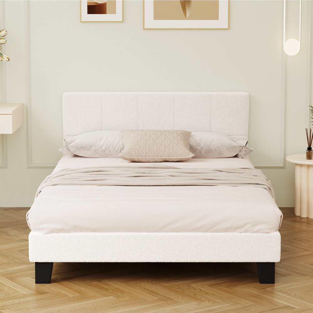 Aurelia Boucle Bed Frame - Double