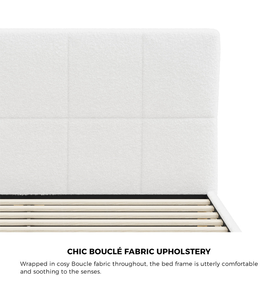 Aurelia Boucle Bed Frame - Double