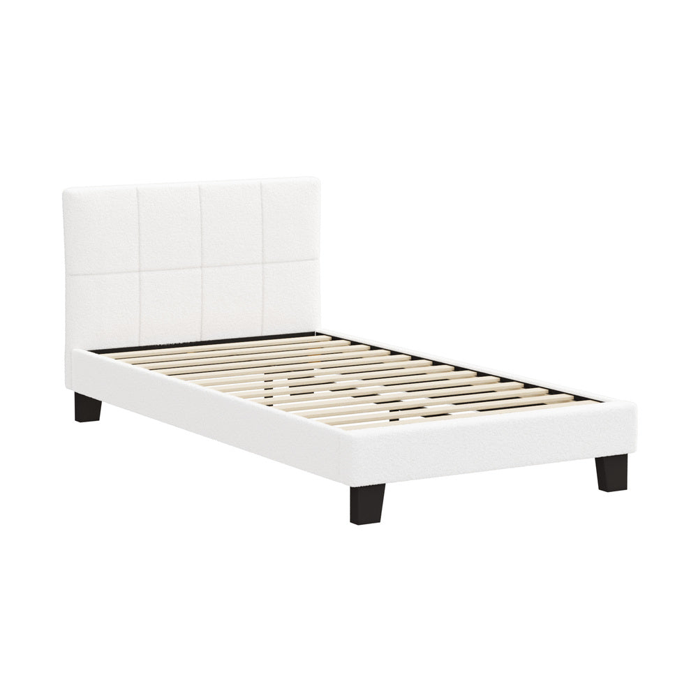 Aurelia Boucle Bed Frame - King Single