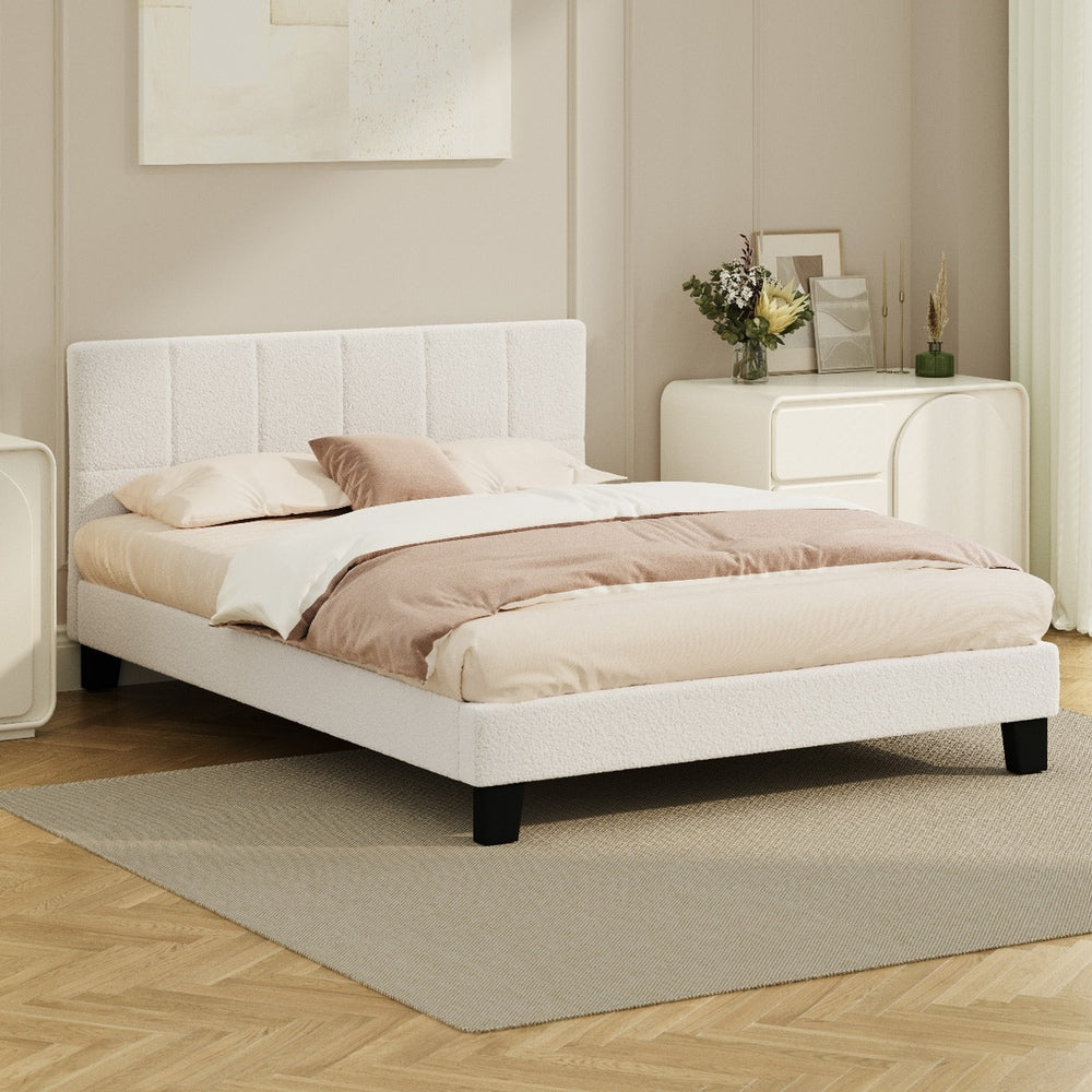 Aurelia Boucle Bed Frame - Queen