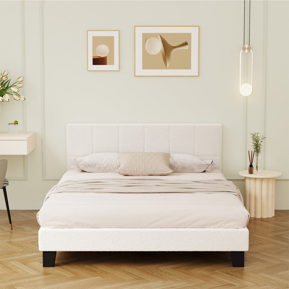 Aurelia Boucle Bed Frame - Queen