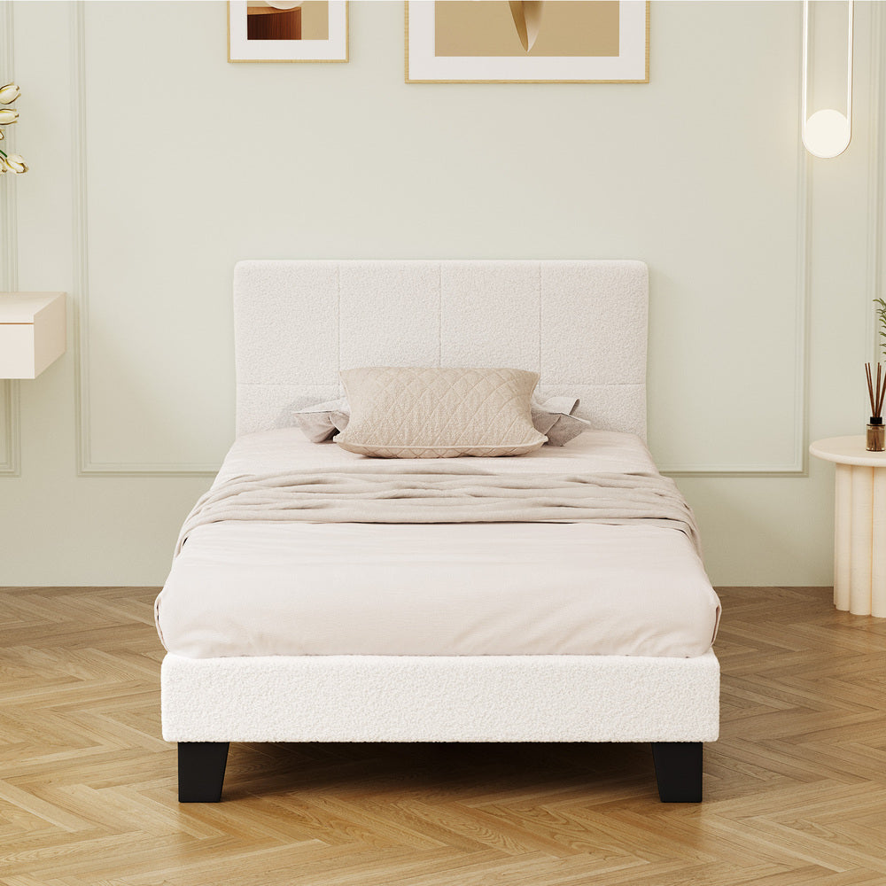 Aurelia Boucle Bed Frame - Single