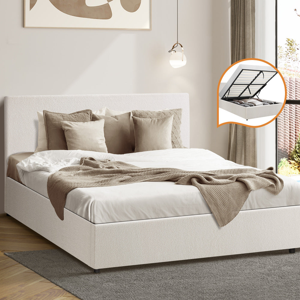 Astana Boucle Gas Lift Storage Bed - Double