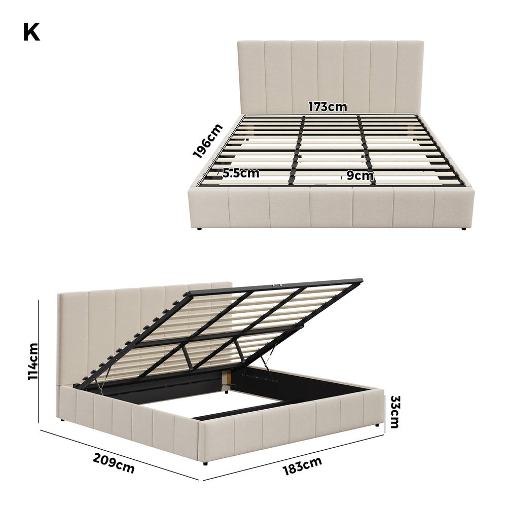 Colson Gas Lift Storage Bed - King
