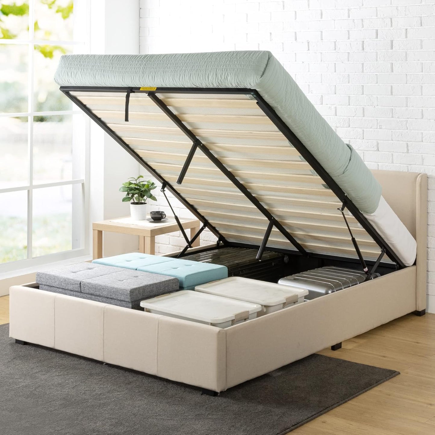 Essentials Gas Lift Queen Bed Frame
