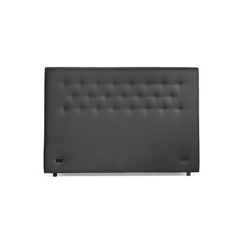 Premium Buttons Upholstered Super King Bedhead Graphite
