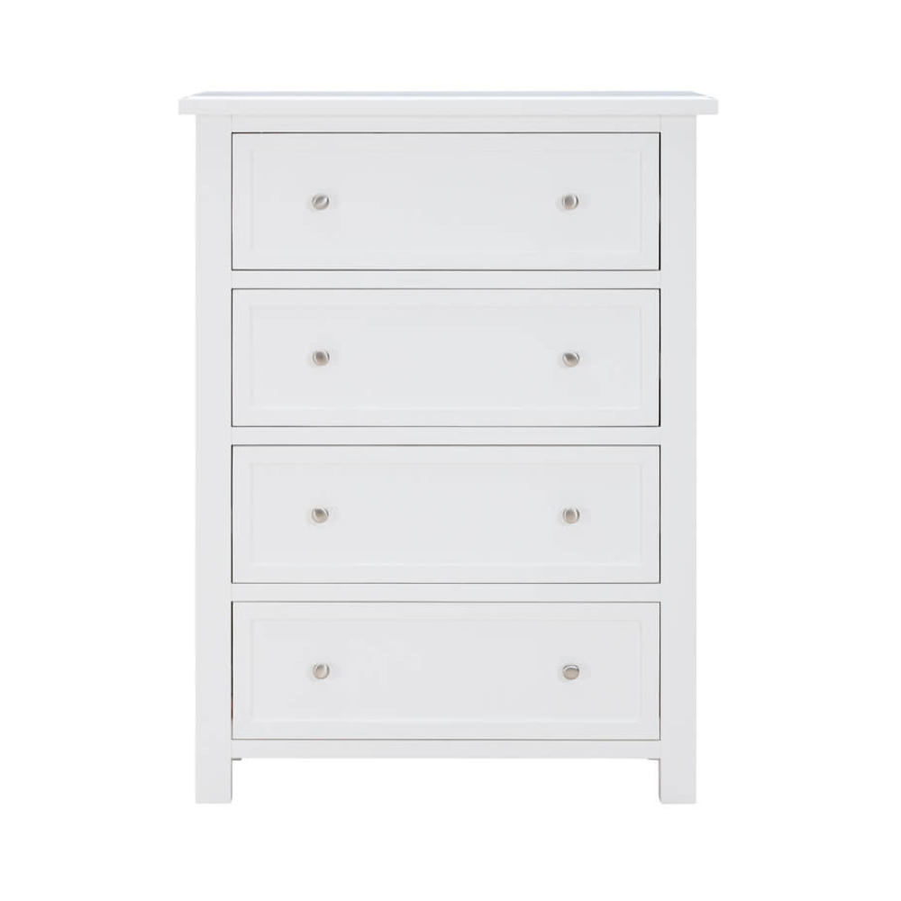Hamptons 4 Drawer Tallboy