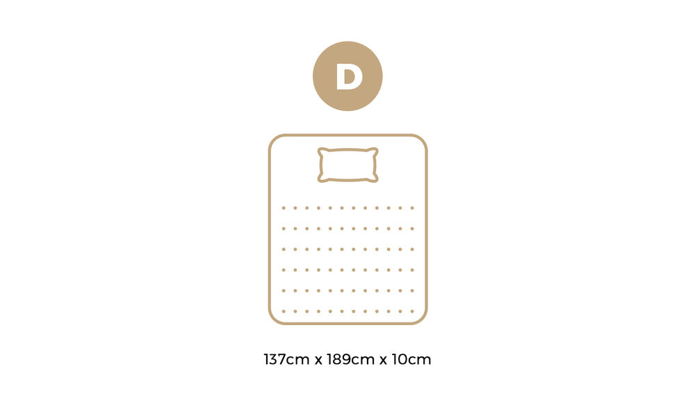 10cm Memory Foam Mattress Topper – Double