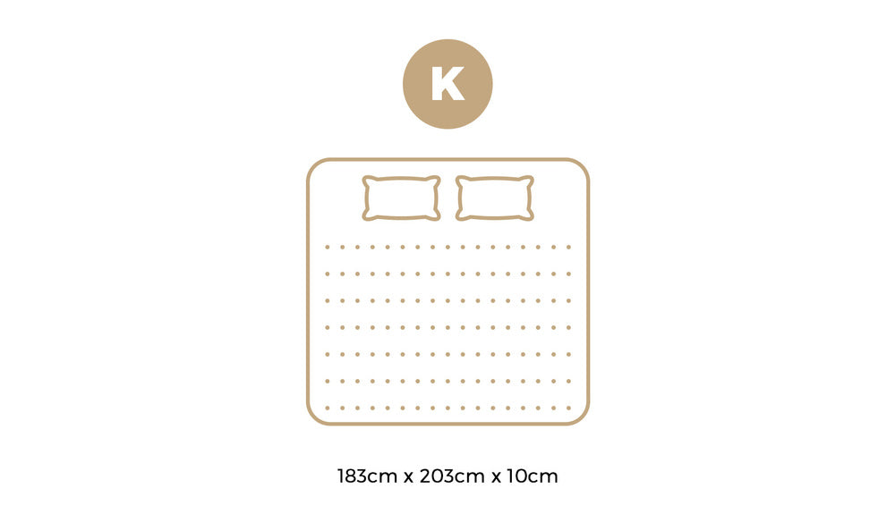 10cm Memory Foam Mattress Topper – King