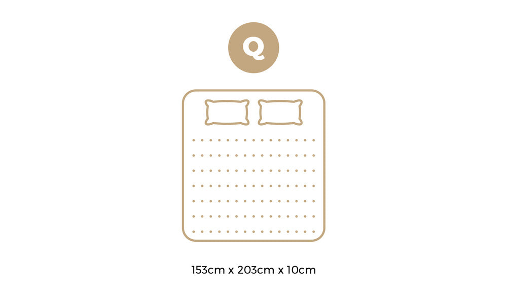 10cm Memory Foam Mattress Topper – Queen