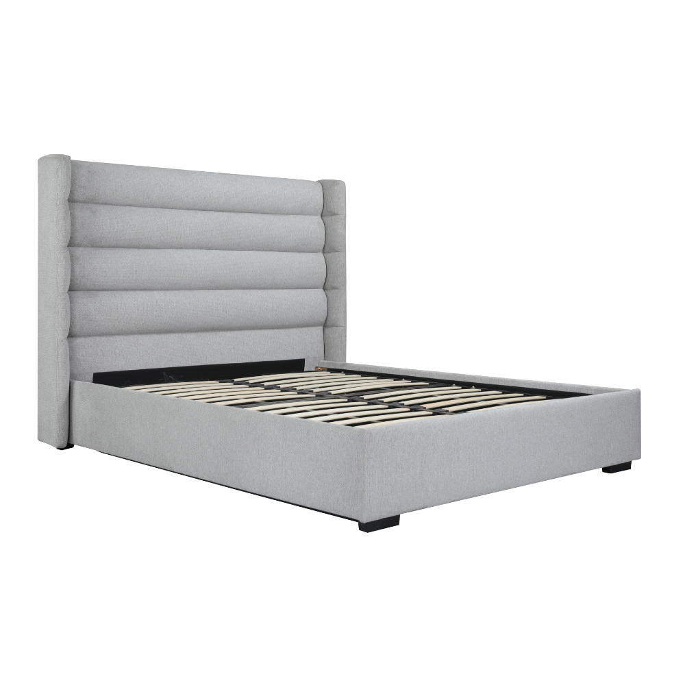Mosman Gas Lift Upholstered King Bed Frame
