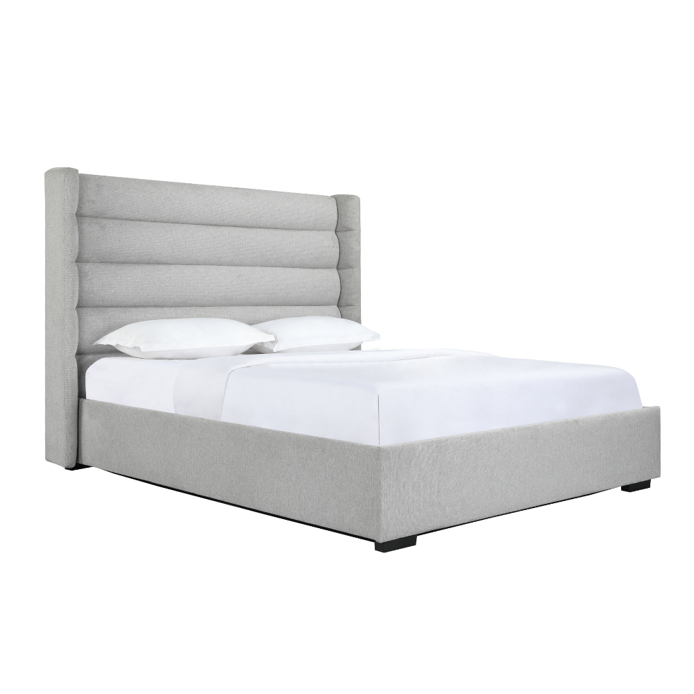 Mosman Gas Lift Upholstered King Bed Frame