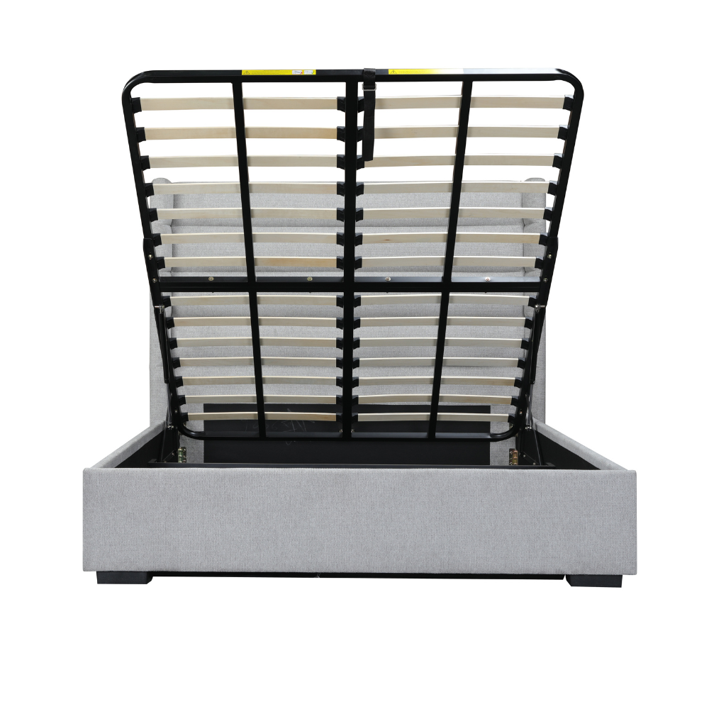 Mosman Gas Lift Upholstered King Bed Frame