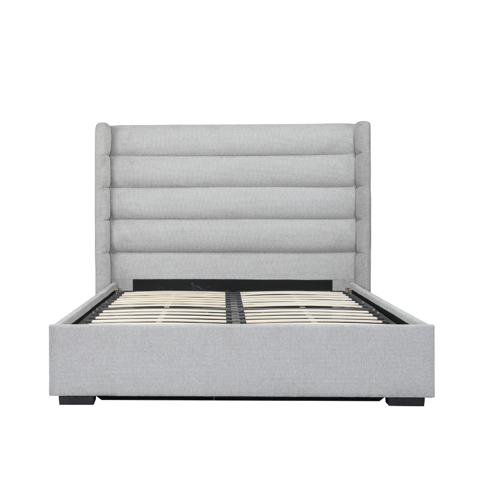Mosman Gas Lift Upholstered King Bed Frame