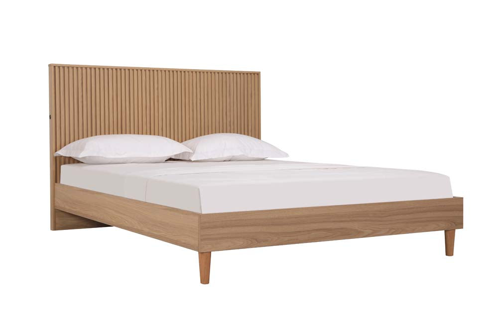 Alpine Bed Frame Natural Queen