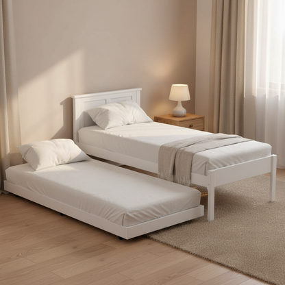 Taylor Trundle Frame for Single Bed White