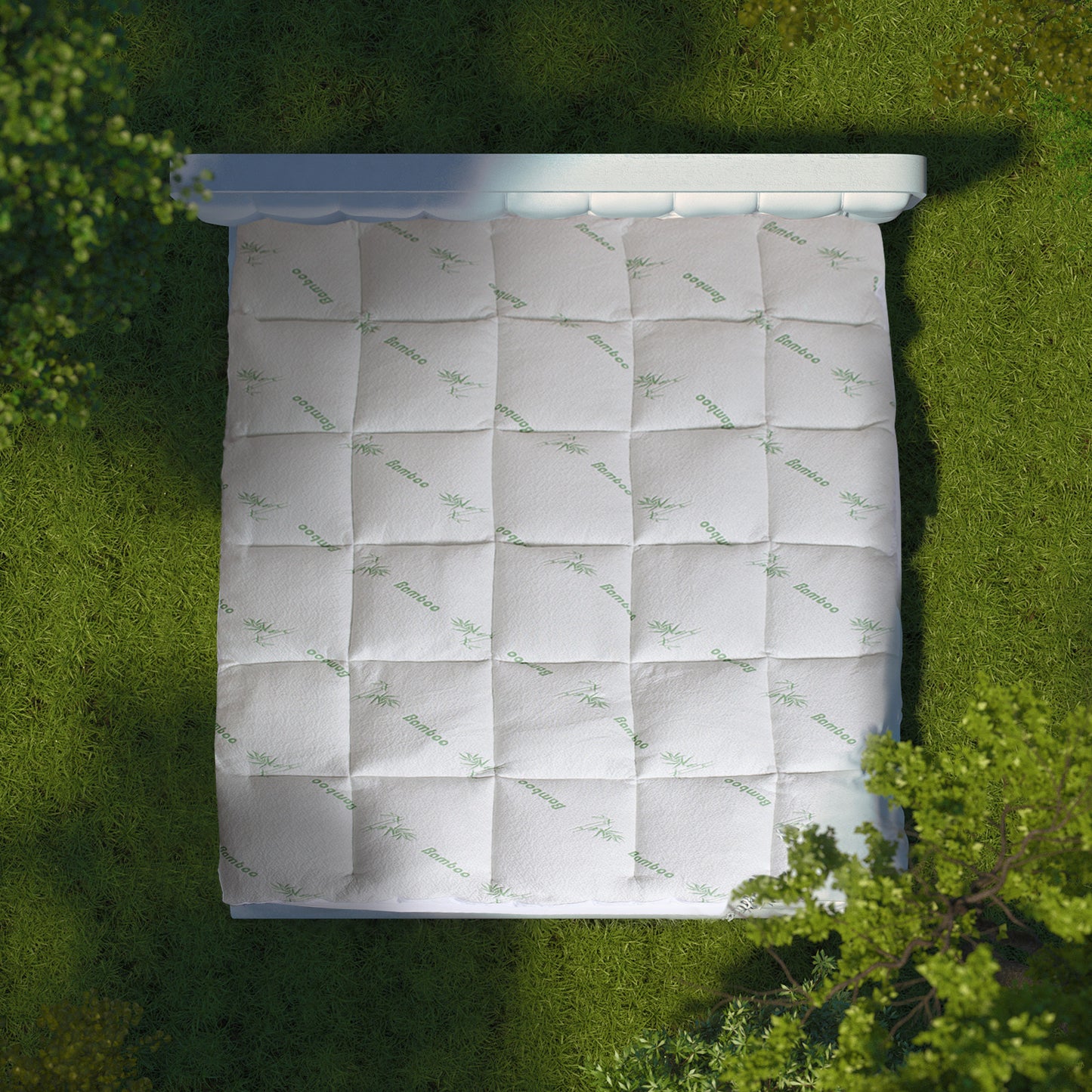 Royal Comfort Luxury 1000GSM Bamboo Mattress Topper