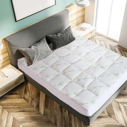 Royal Comfort Luxury 1000GSM Bamboo Mattress Topper