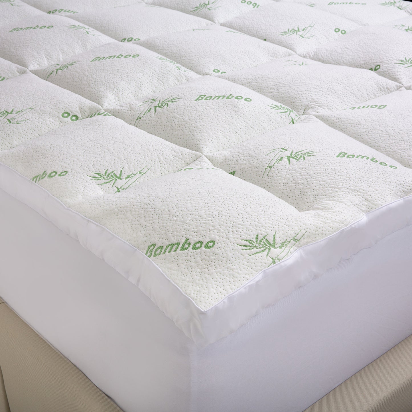 Royal Comfort Luxury 1000GSM Bamboo Mattress Topper