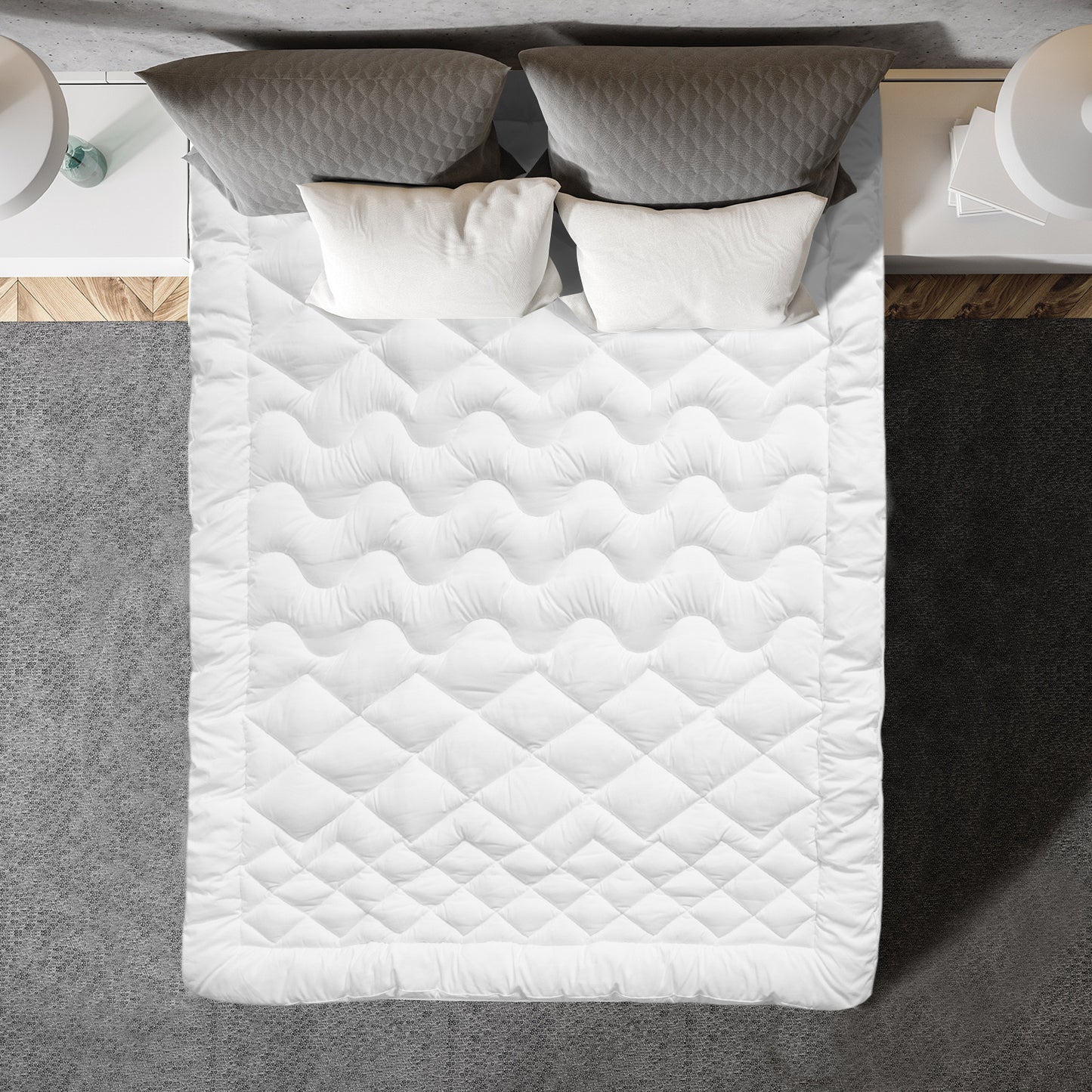 Deluxe 1200GSM Mattress Topper