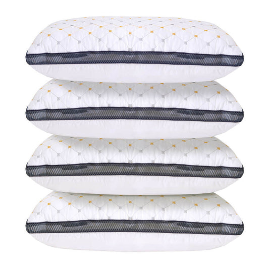 Royal Comfort Luxury Air Mesh Pillow Four Pack - White