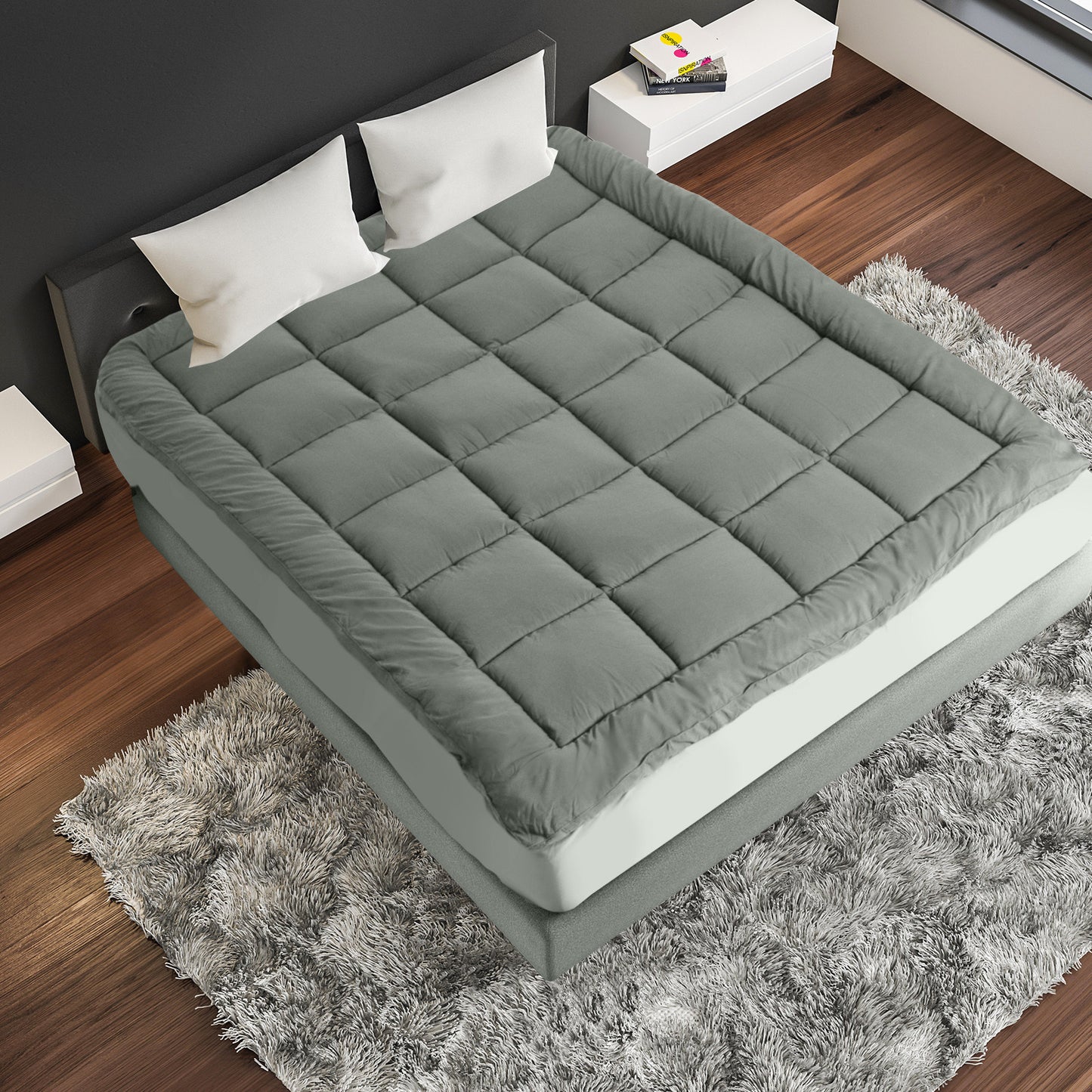 Bamboo & Charcoal Mattress Topper