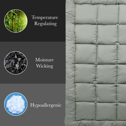 Bamboo & Charcoal Mattress Topper