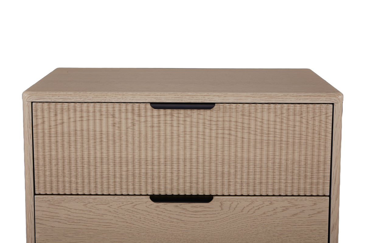 Rhodes Tallboy 5 Drawer Oak