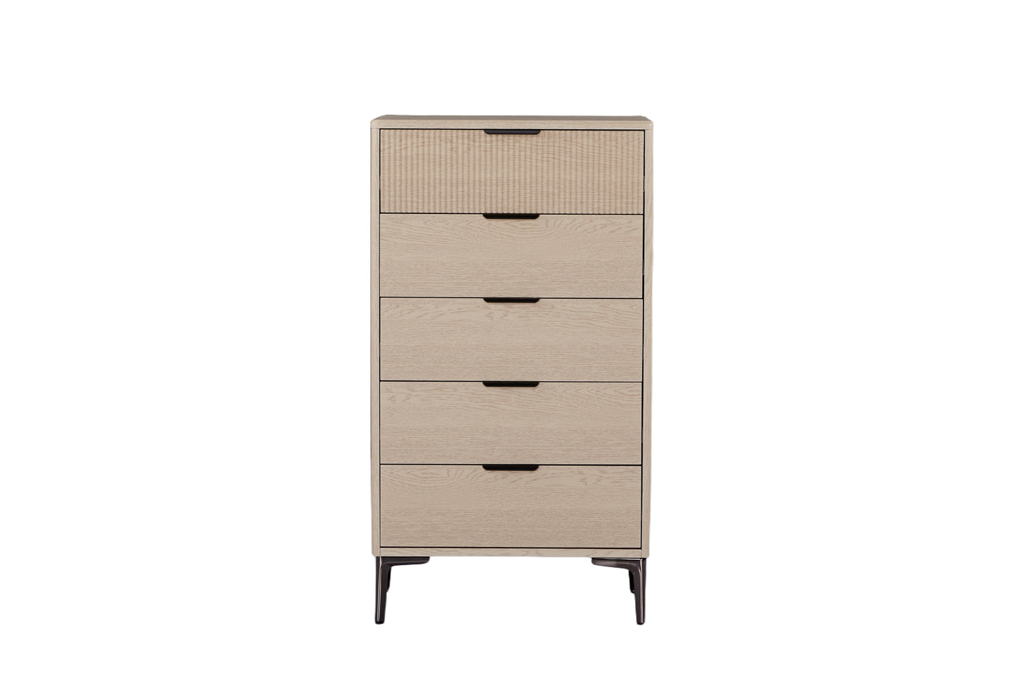 Rhodes Tallboy 5 Drawer Oak
