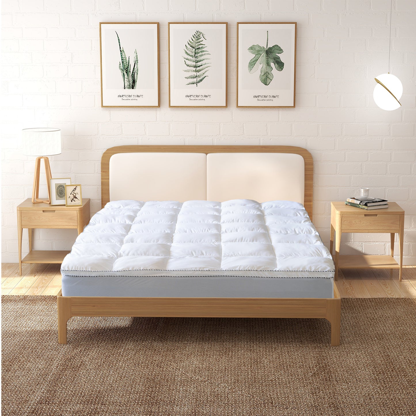 1000GSM Bamboo-Blend Mattress Topper
