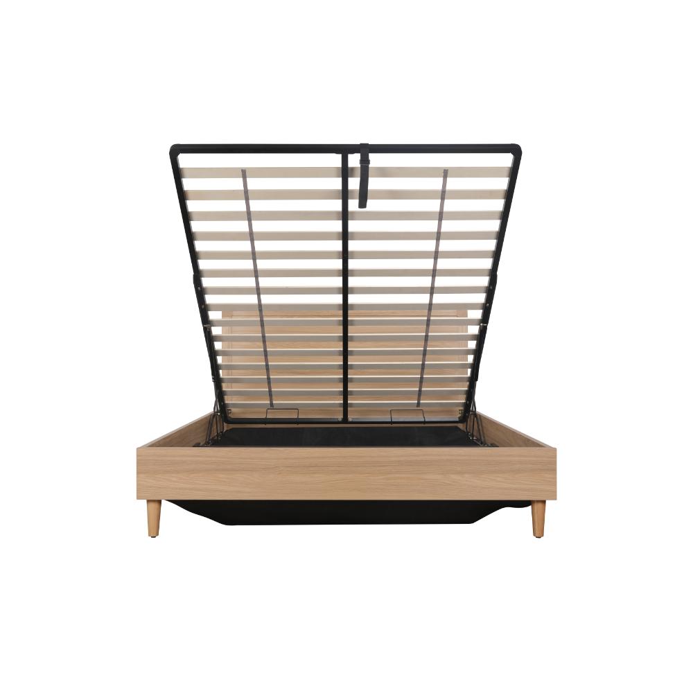 Loft Gas Lift Bed Frame Oak Queen